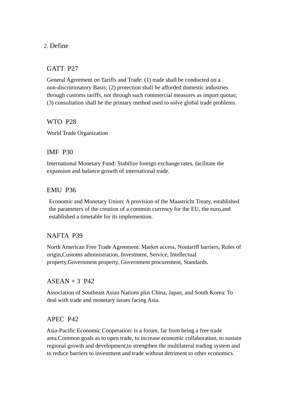 国际市场营销教材课后名词解释_第2页