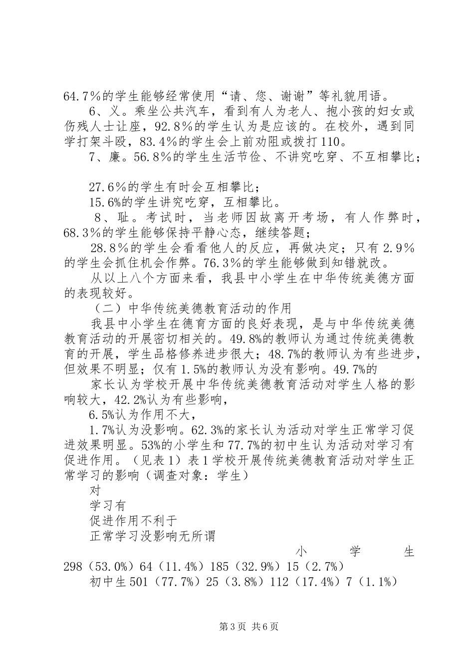 市中小学中华优秀传统文化教育情况调研报告 _第3页