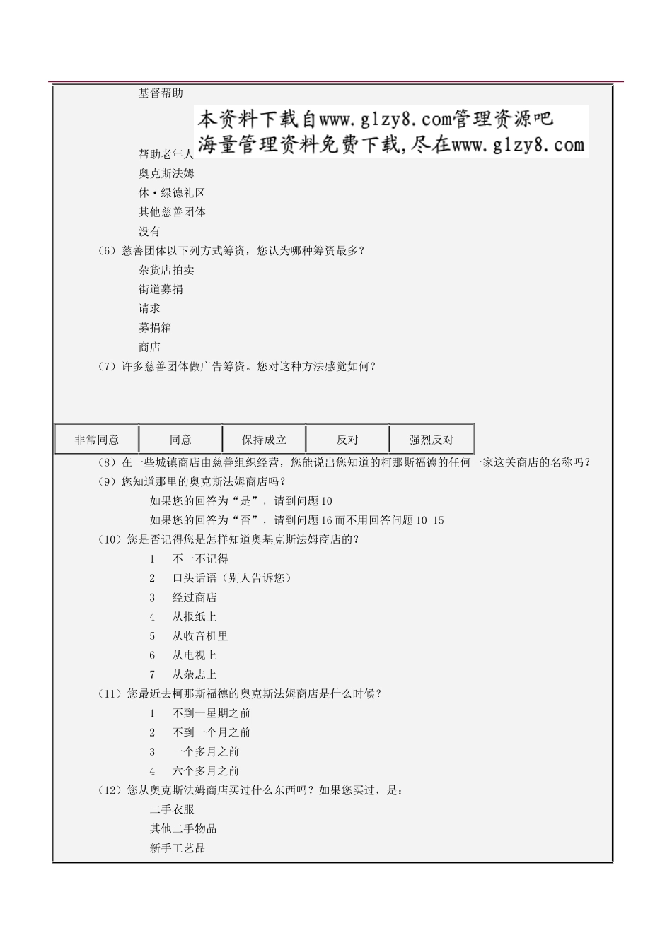 克斯法姆商店顾客调查_第2页