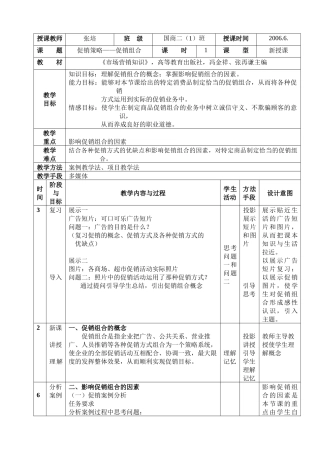 市场营销教案最后用