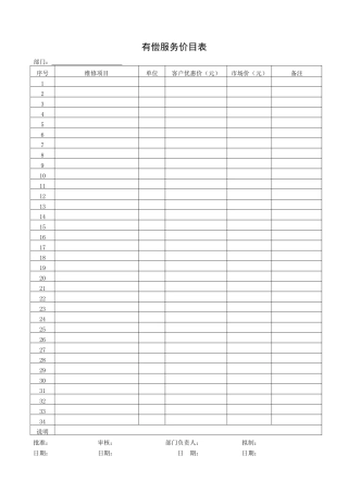 QR-PNJ-751-KF02-03-03有偿服务价目表