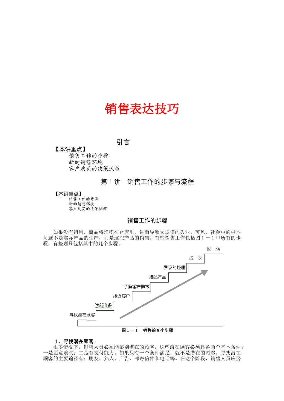 专业的销售表达技巧_第1页