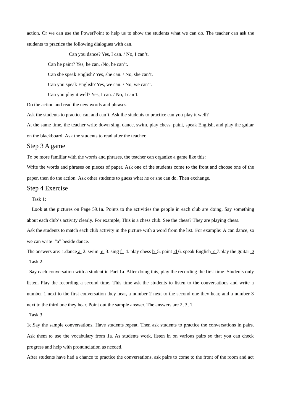 unit 10 can you play the guitar教案2（人教新目标七年级）doc--初中英语 _第3页