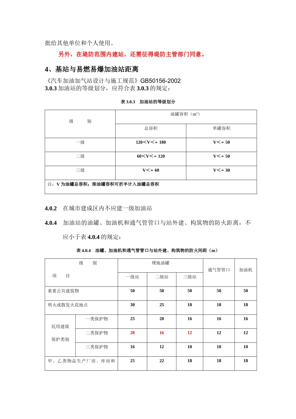 关于移动基站选址与其他行业建(构)物安全距离的规定_第3页