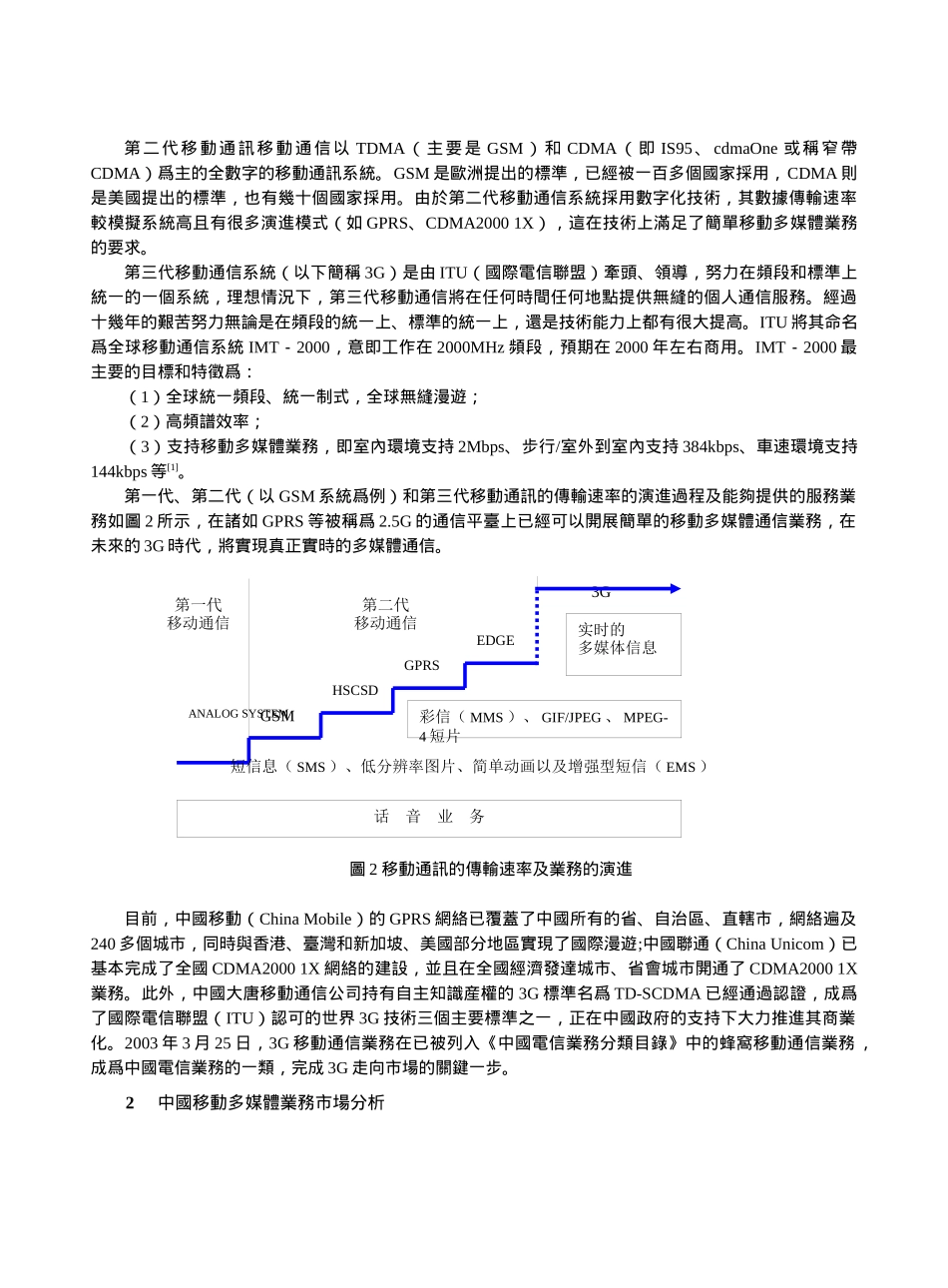 中国移动多媒体通信业务市场分析_第2页