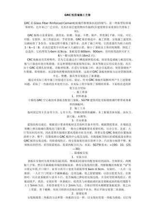 GRC轻质墙施工方案quan