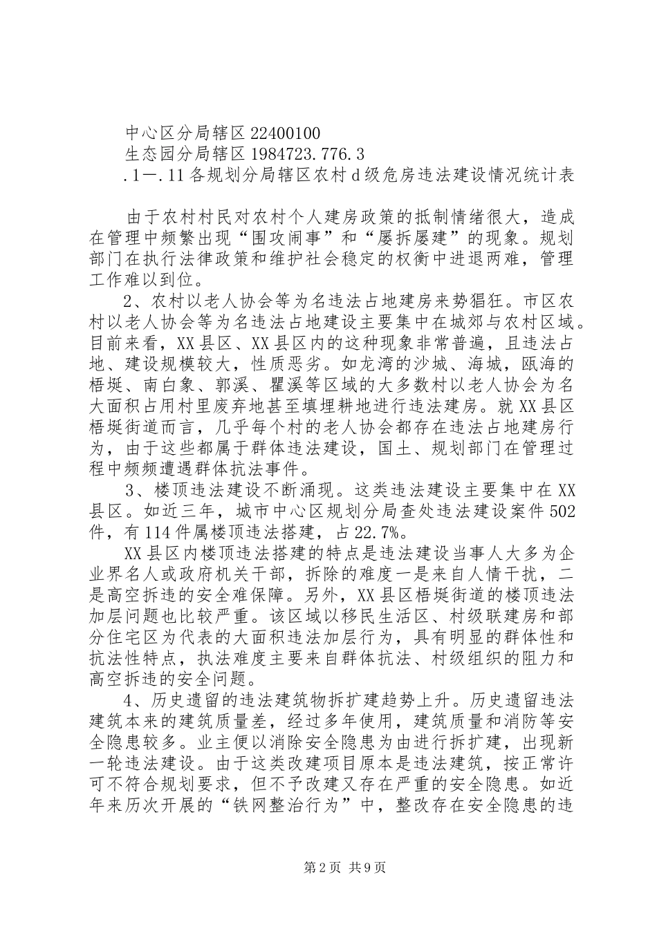 市区违法建房情况调研汇报材料 _第2页