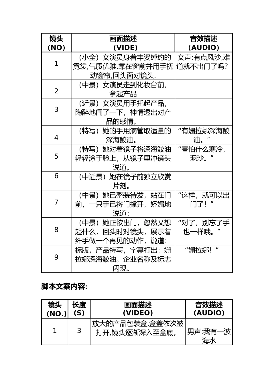 姗拉娜企业集团30”cf广告创意_第2页