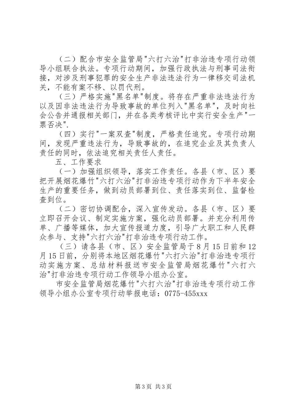 市烟花爆竹六打六治专项行动实施方案_第3页