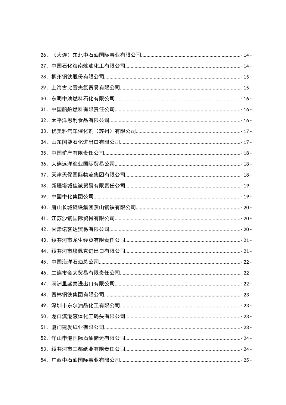 XXXX中国自俄罗斯进口百强企业简介及联系方式_第3页