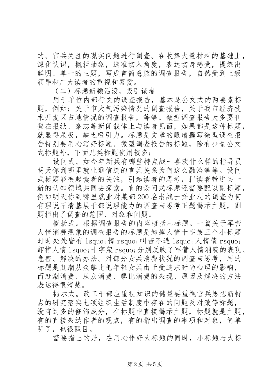 XX年微型调研报告 _第2页