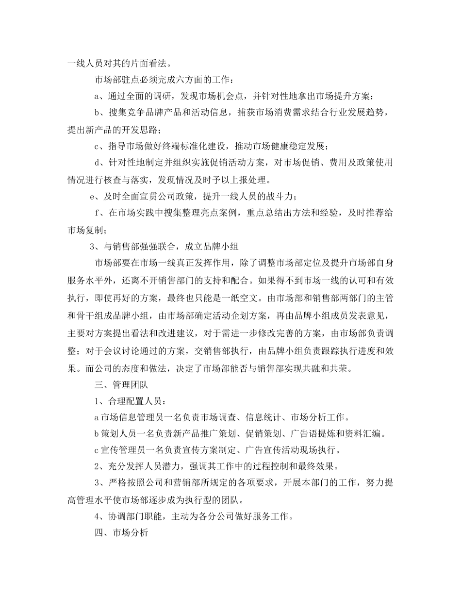 2020年市场营销方案模板 _第3页