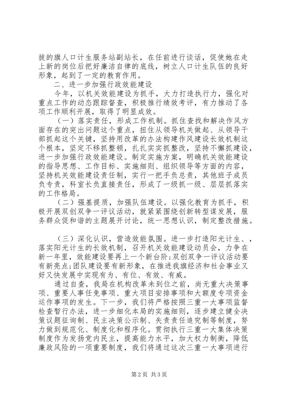 20XX年乡镇三重一大自查报告_第2页