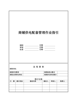 NBVK-WI-PR030商铺供电配套管理作业指引