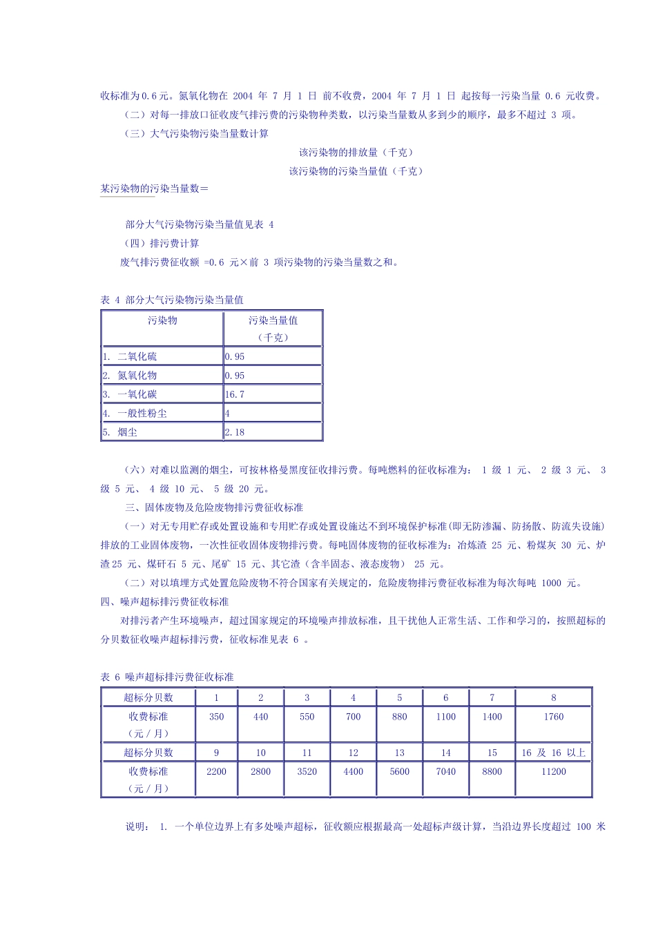 排污费征收标准及计算方法-排污费征收标准及计算方法_第3页