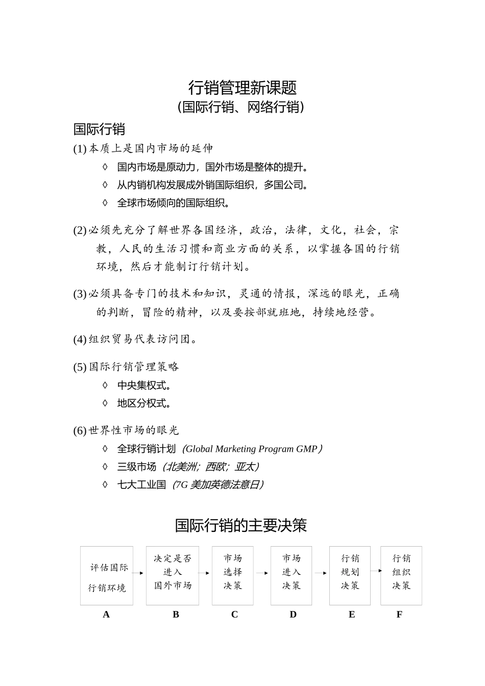 国际与网络行销管理新课题讲义_第1页