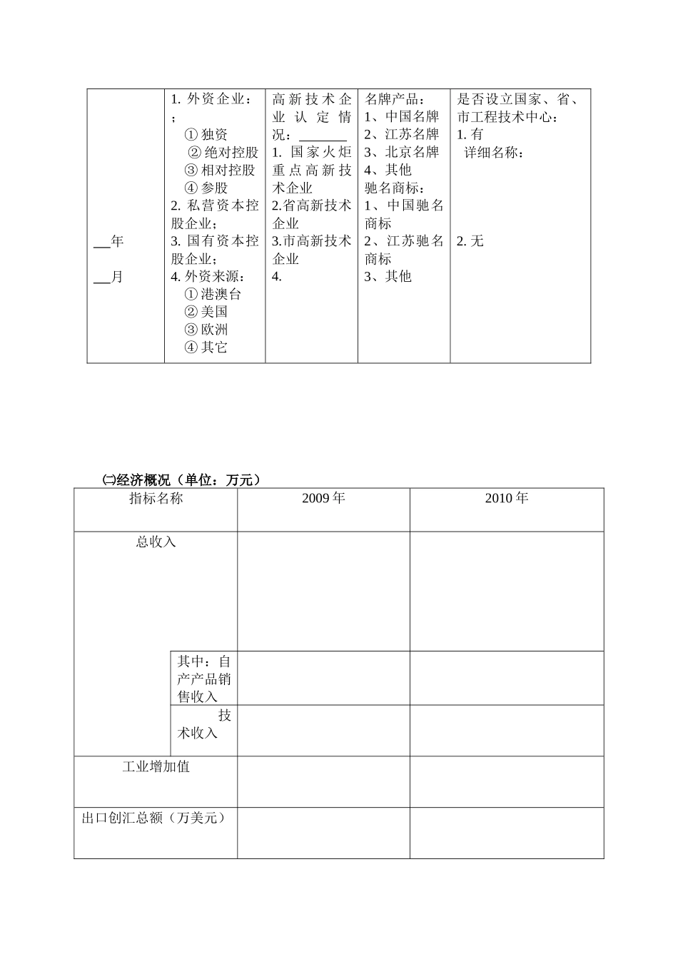 医疗器械产业情况调查表_第3页
