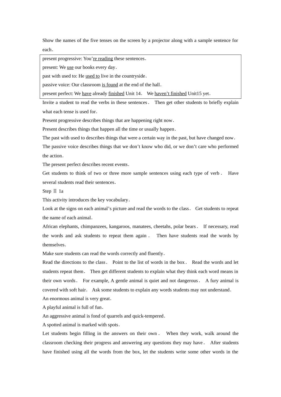 unit 15 we’re trying to save the manatees! 教案（人教新目标九年级） (1)doc--初中英语 _第2页