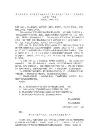 房地产开发项目行政审批流程示意图文件