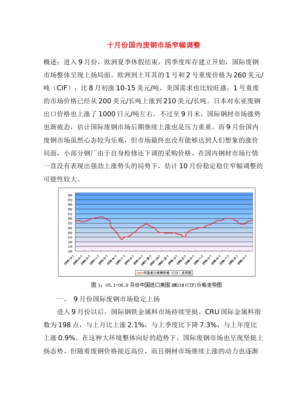 国内废钢市场窄幅调整_第1页