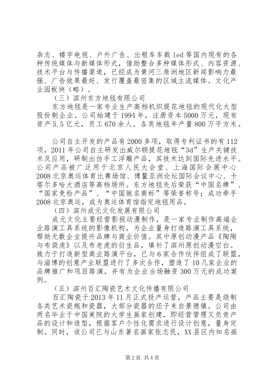 邮政信息产业座谈会汇报材料2 _第2页