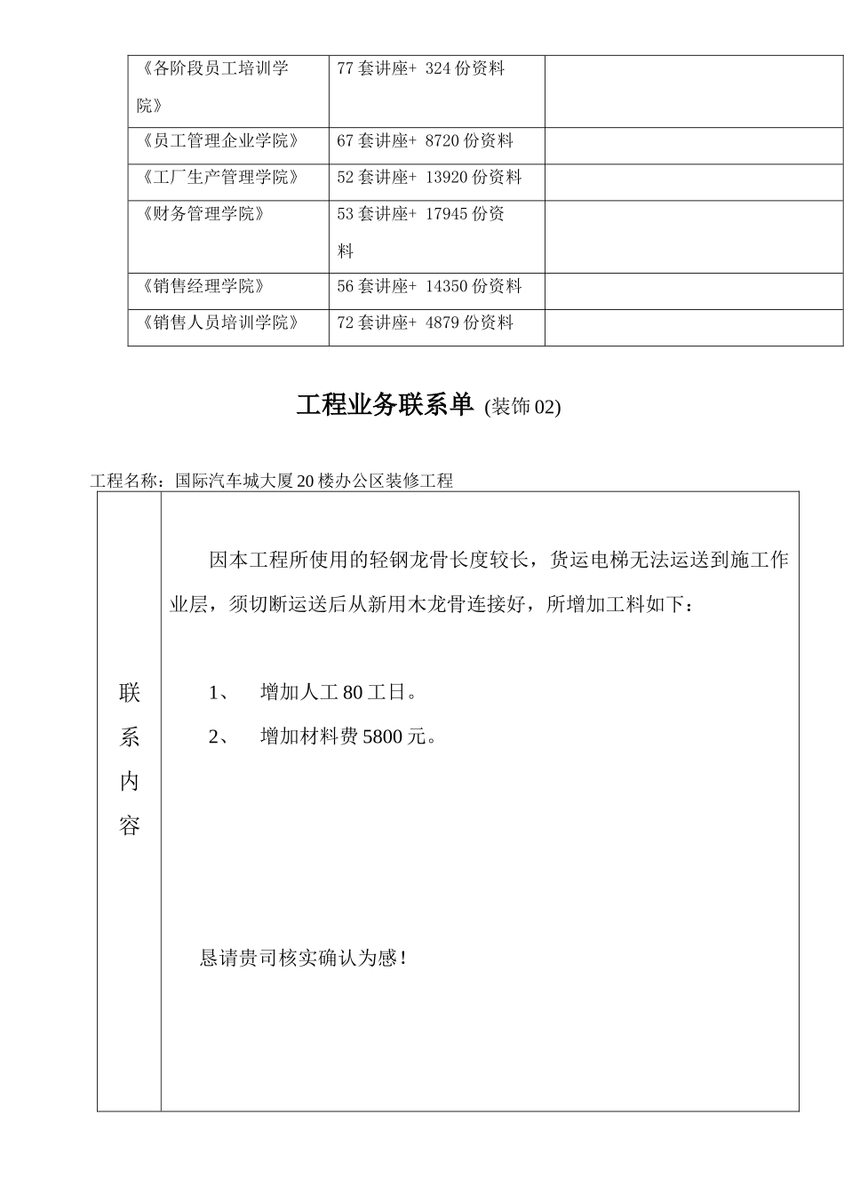 工程业务联系单范本_第2页