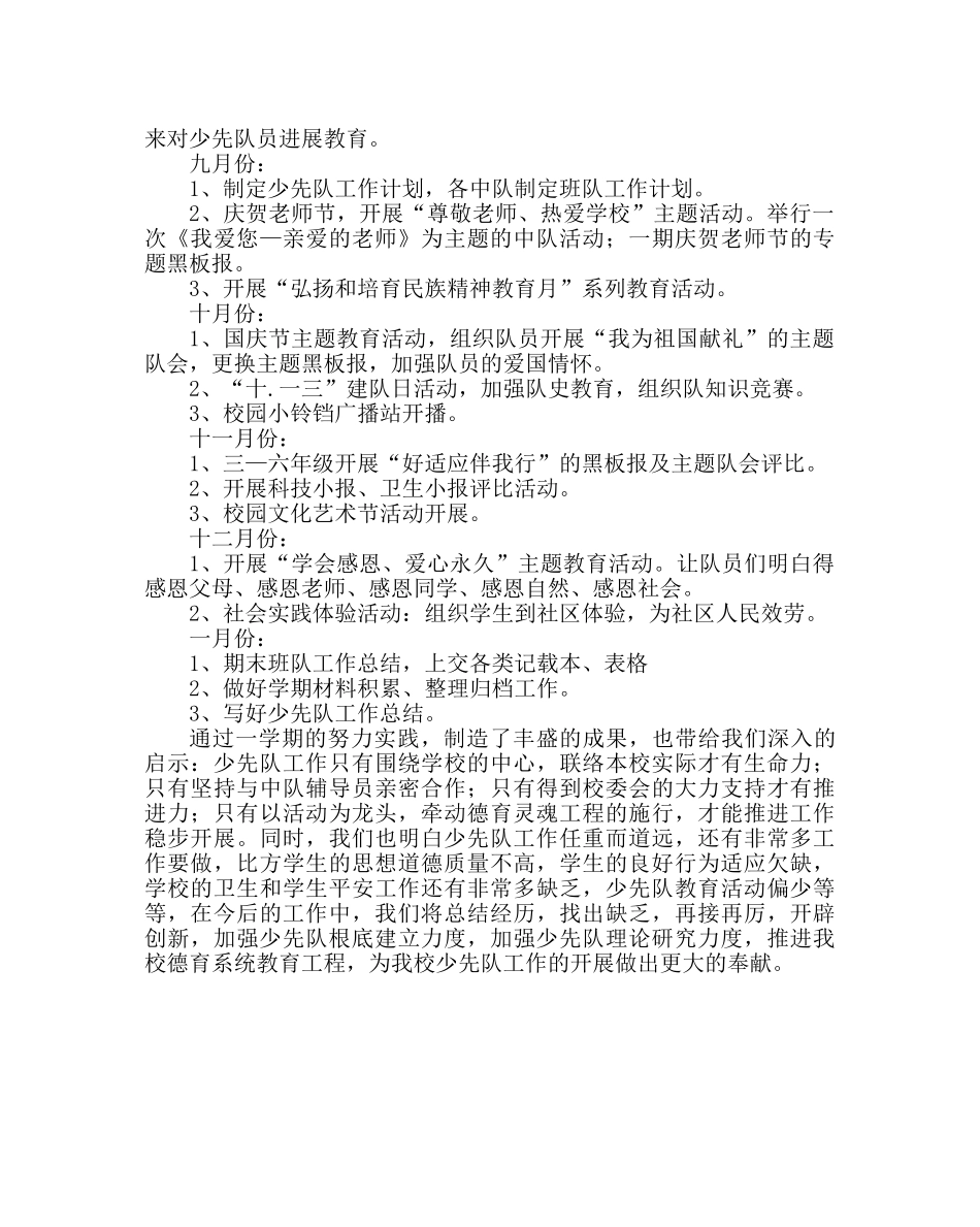 少先队工作范文少先队工作总结_0 _第2页