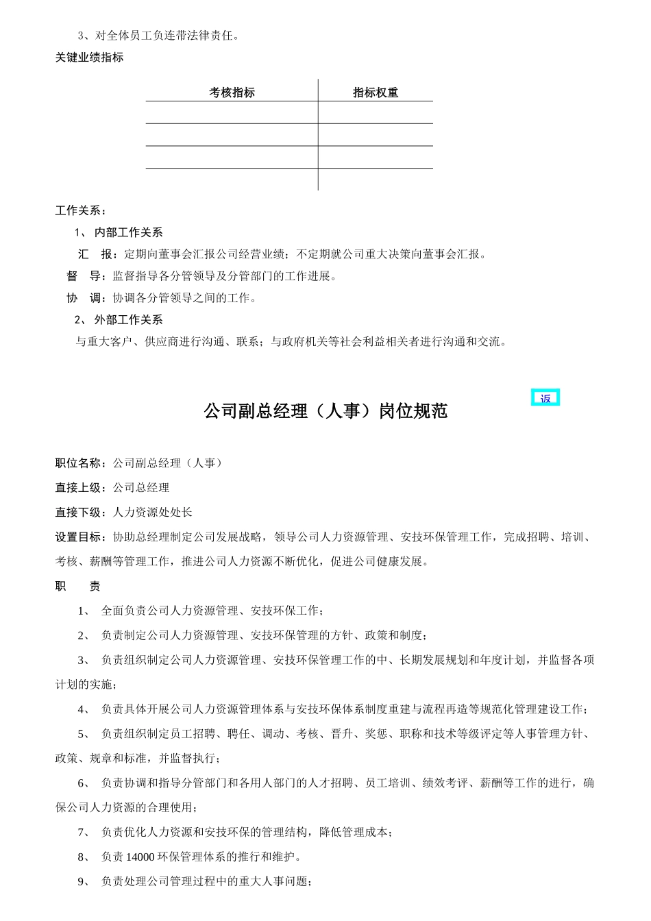 某公司中层以上干部岗位规范汇编_第2页