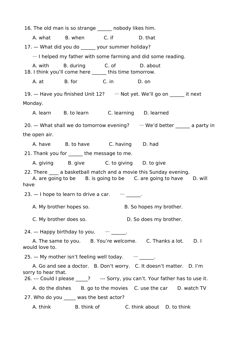 unit 12 what’s the best radio station 同收练习（人教新目标八年级上） (3)doc--初中英语 _第3页