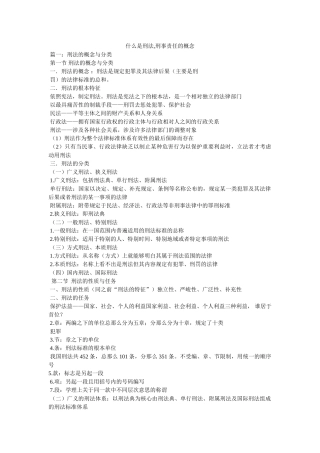 什么是刑法,刑事责任的概念参考 