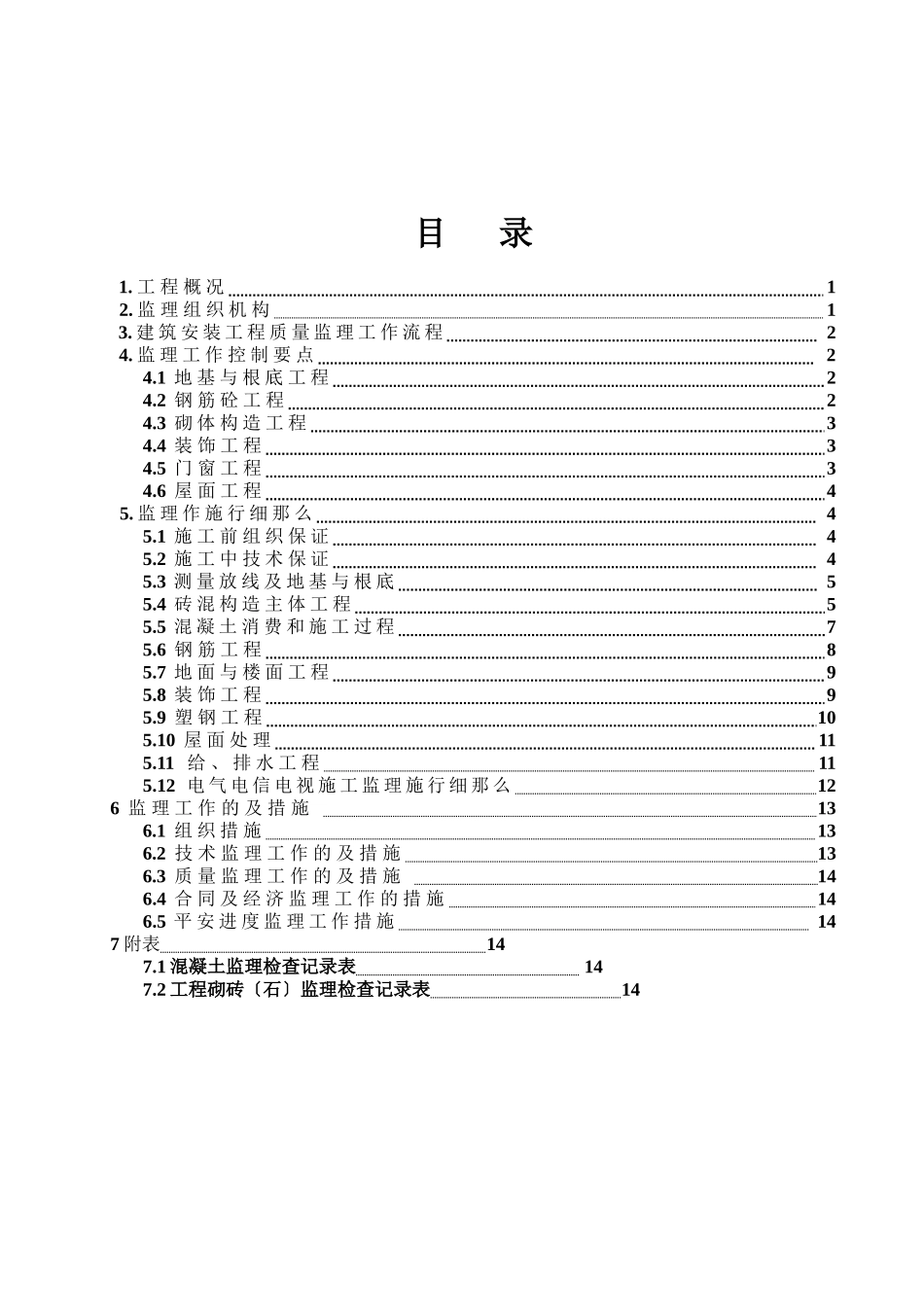 电子厂房、宿舍工程土建部分监理细则_第2页