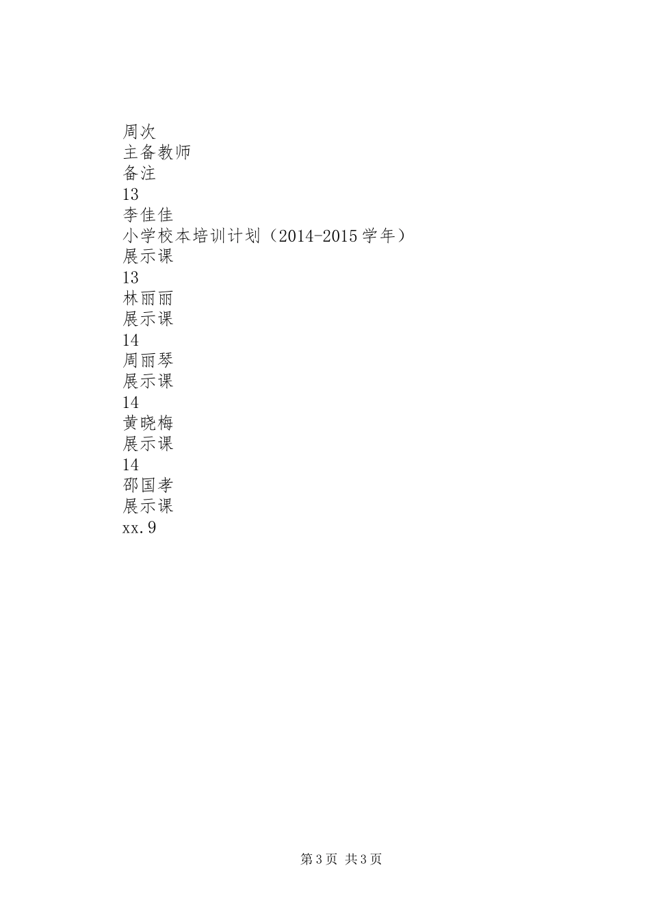 学校本培训计划(20XX年20XX年学年)_第3页