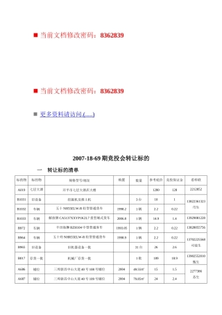 房地产竞投会转让标的