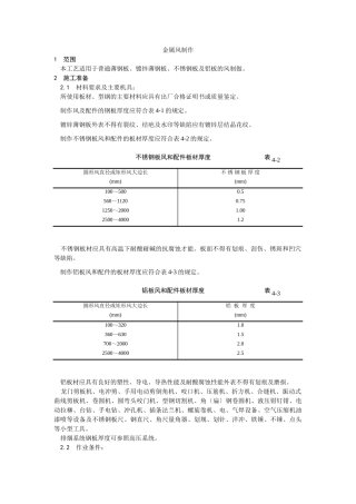 金属风管制作工艺