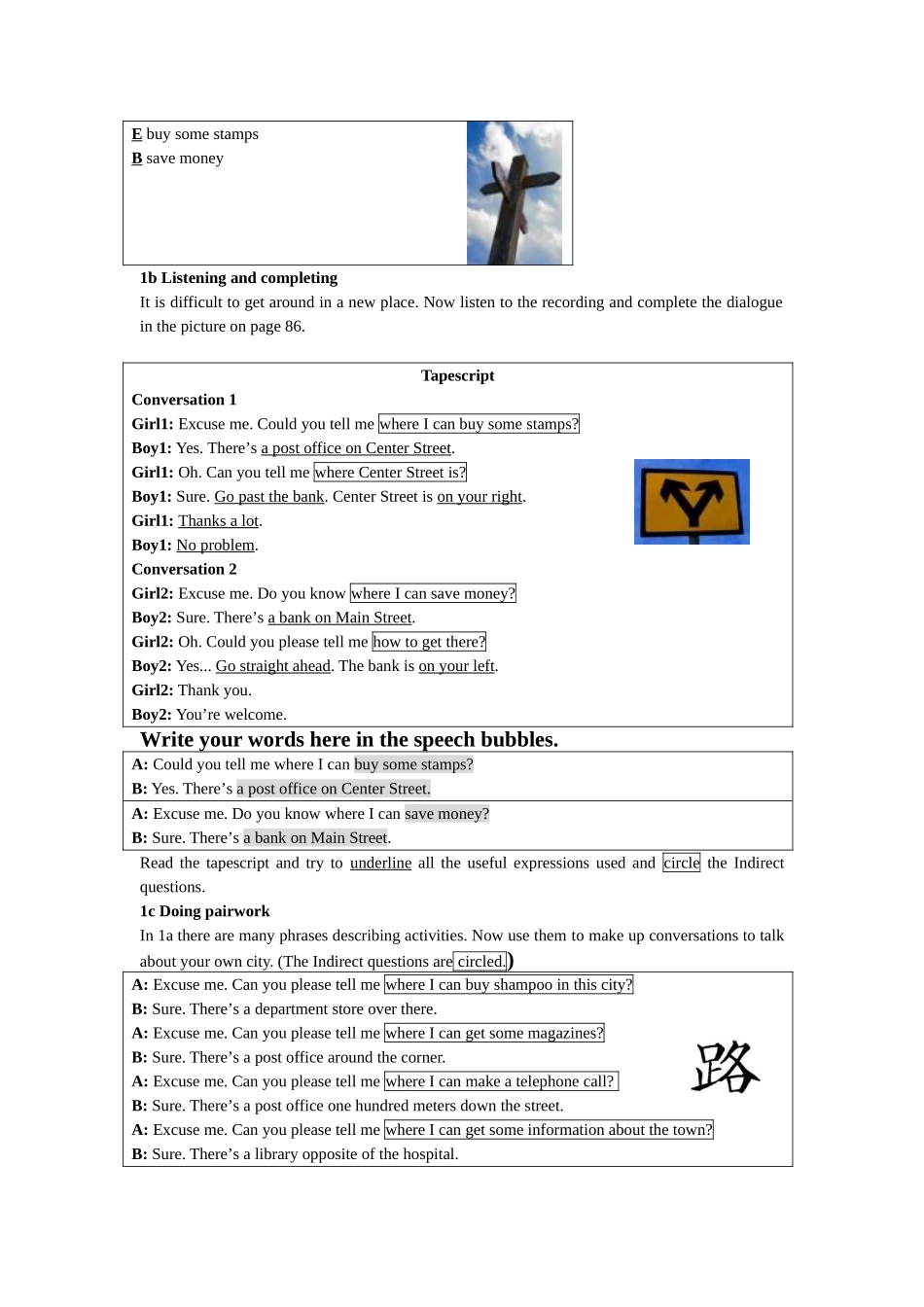 unit 11 could you please tell me where the restrooms are 教案（人教新目标九年级） (1)doc--初中英语 _第2页