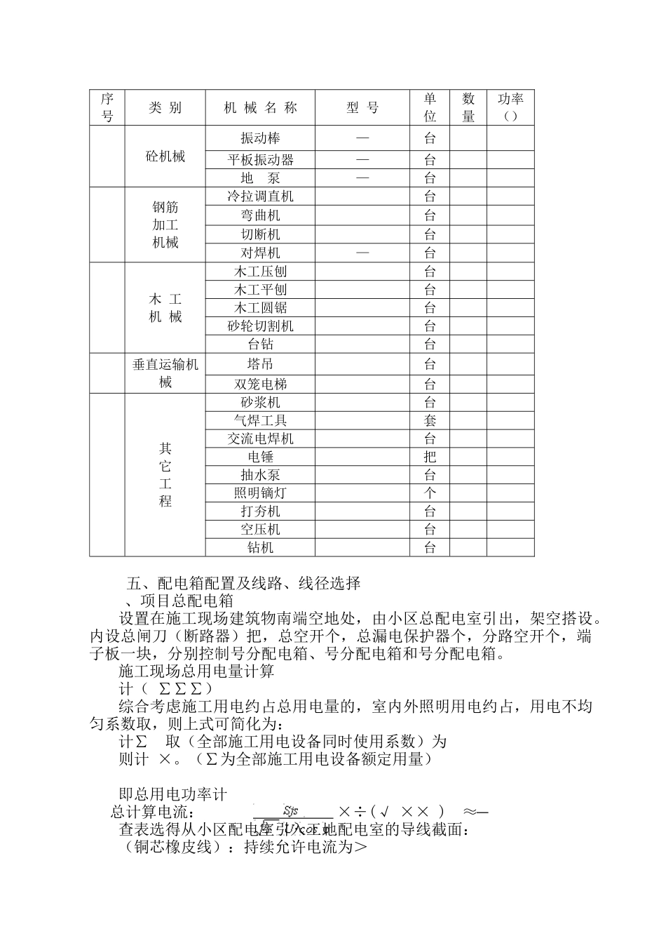 施工临时用电施工组织设计方案(16页)_第2页