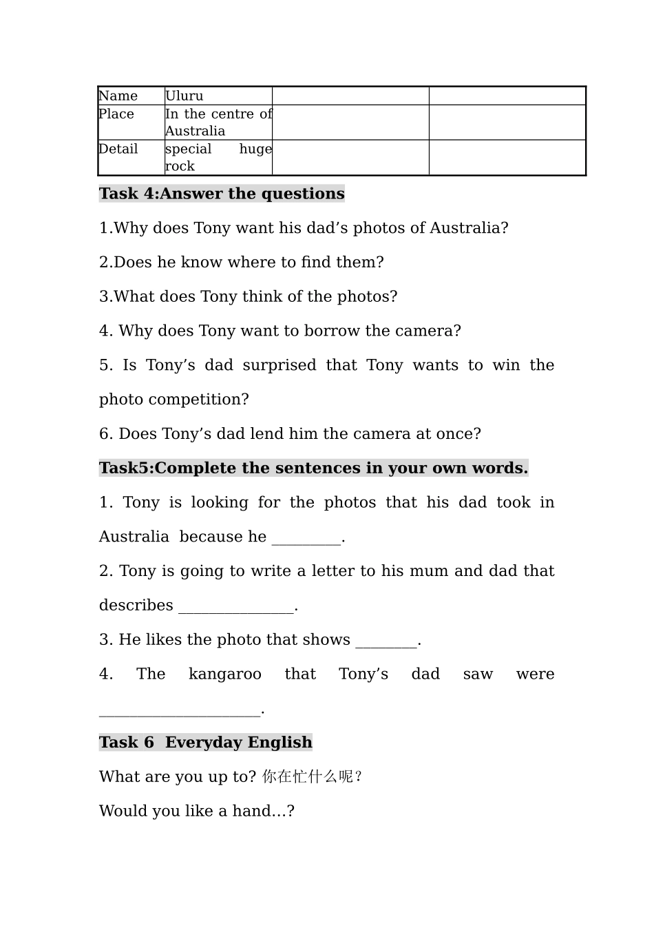 module 7《australia》unit 1 教案（外研版九年级上）doc--初中英语 _第3页