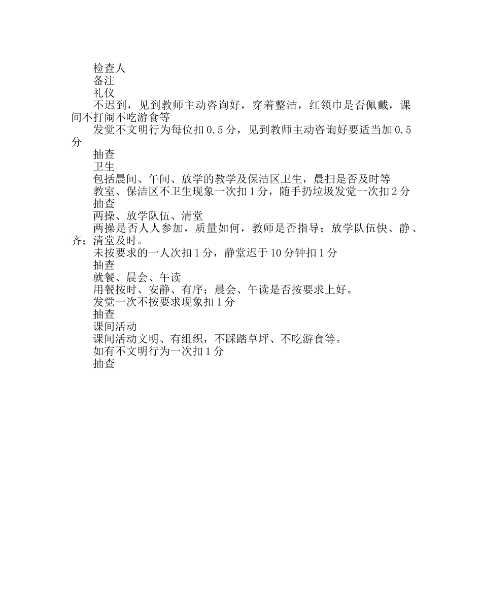 少先队工作范文小学“行为规范在我心中”评比方案 _第2页