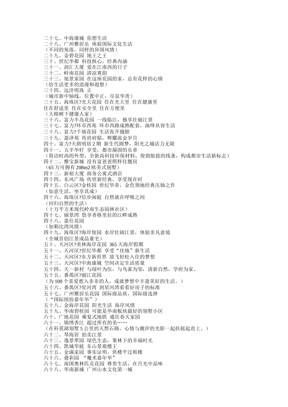 房地产的精选主题广告语_第2页