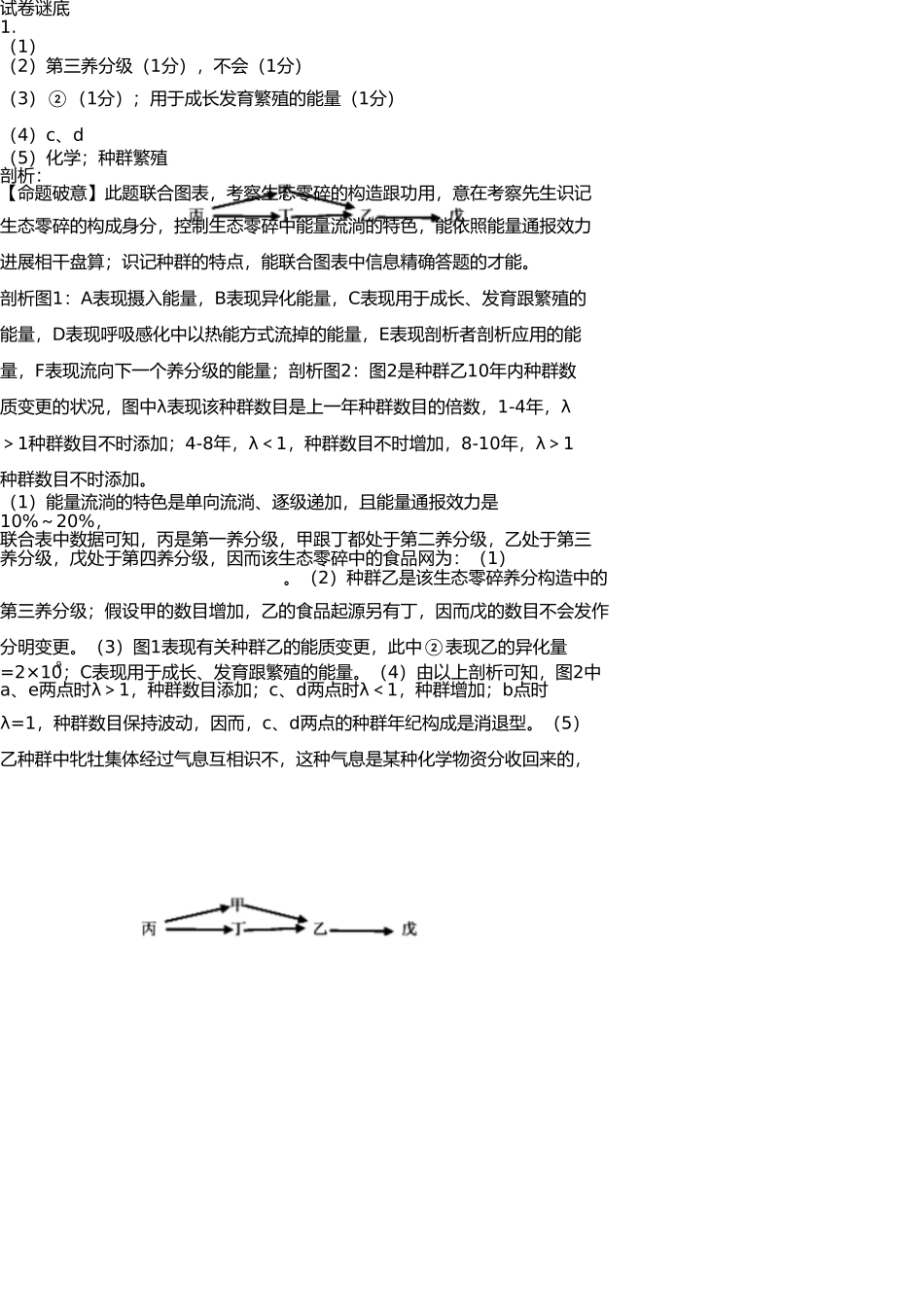生态系统大题训练 _第3页