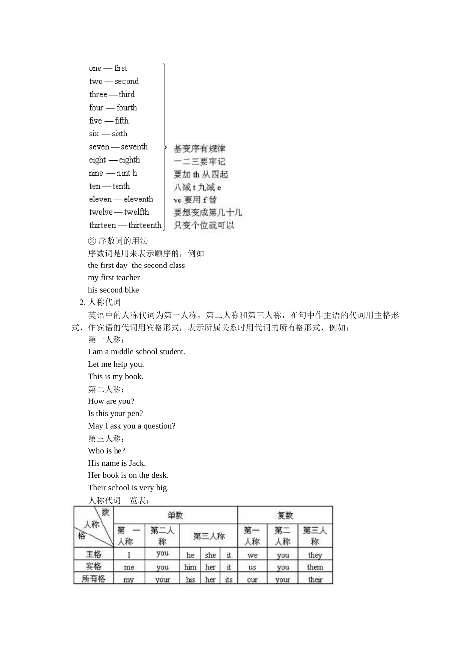 unit 1《first day in school》教案（北京课改版七年级上）doc--初中英语 _第3页