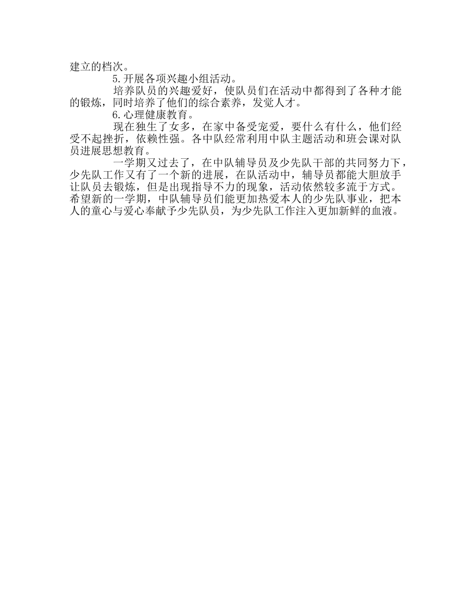 少先队工作范文九年制学校少先队工作总结 _第2页