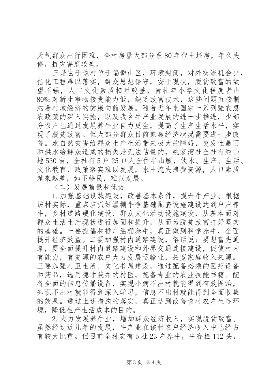 XX年个人精准扶贫调研报告范文_第3页