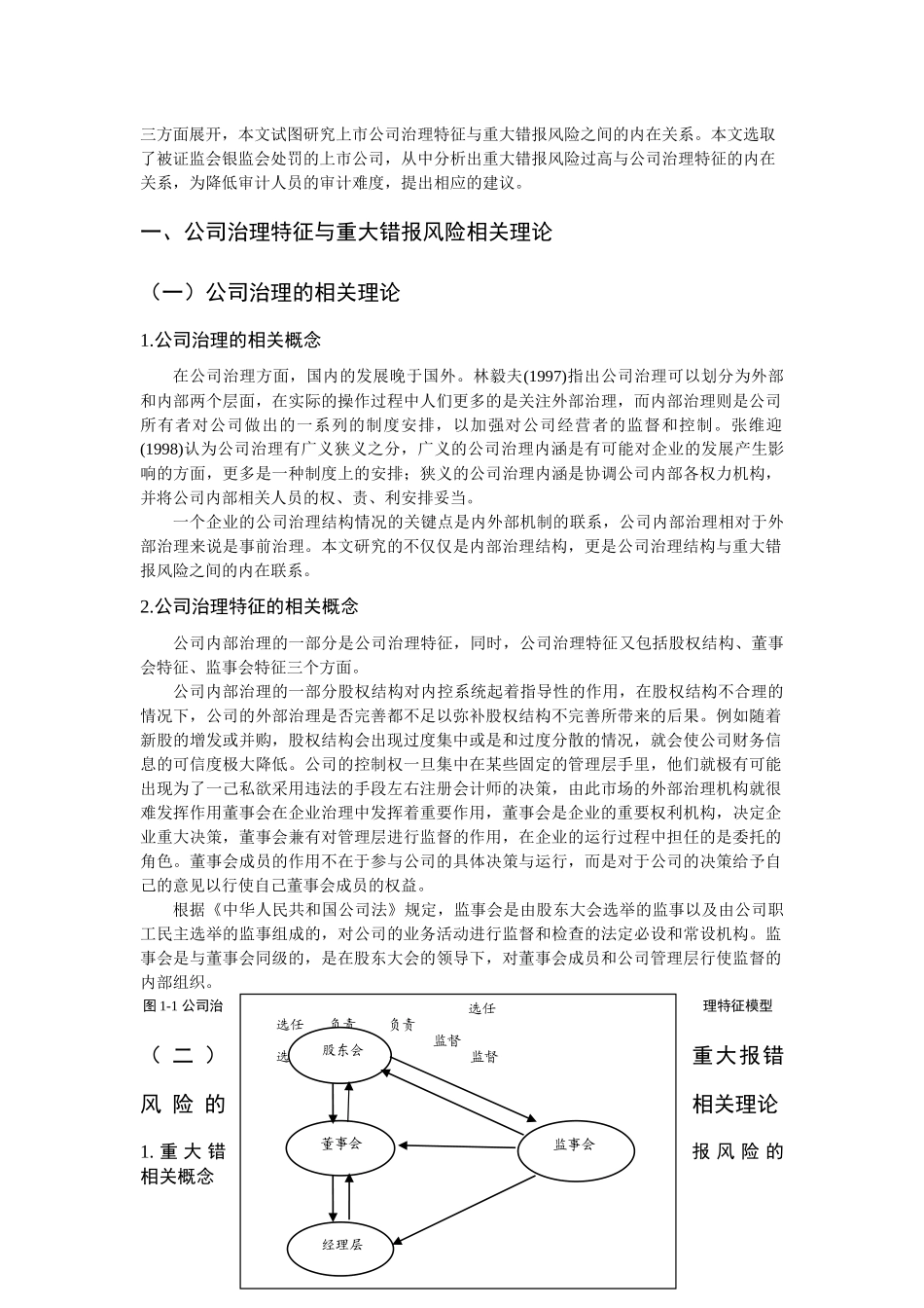 市公司治理特征与审计重大错报风险关系研究 _第3页