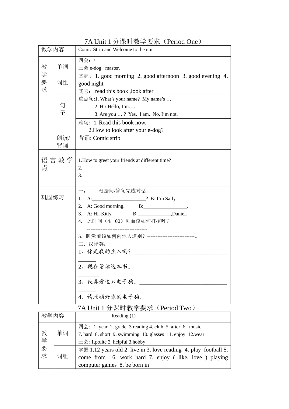 unit 1《this is me》教案（牛津版七年级上册）2doc--初中英语 _第1页