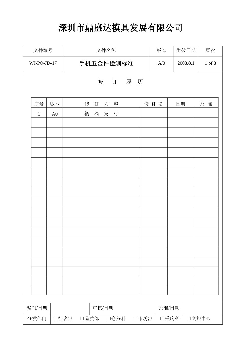 手机五金件检测标准_第1页