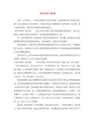 《牧羊神豹》读后感 