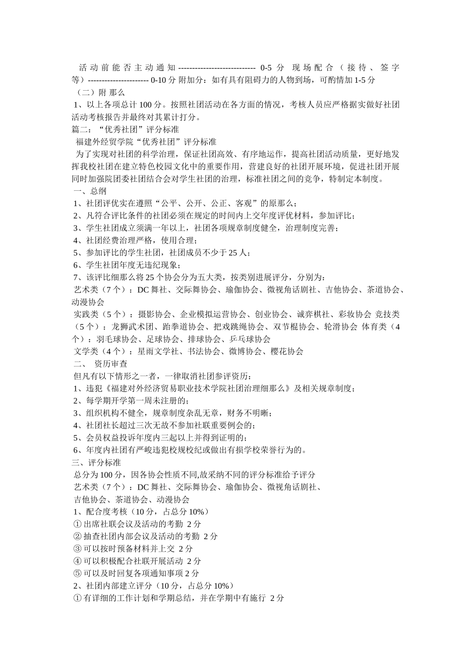 社团评优规章制度参考 _第3页