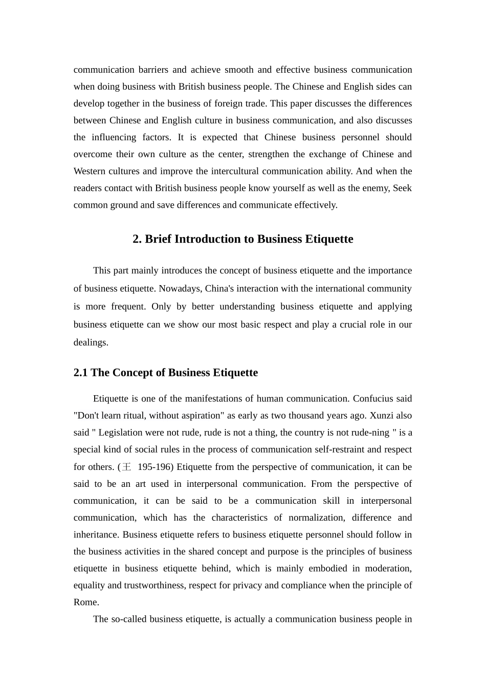 TheSino-BritishCulturalDifferencesReflectedinBusinessEtiquette _第2页