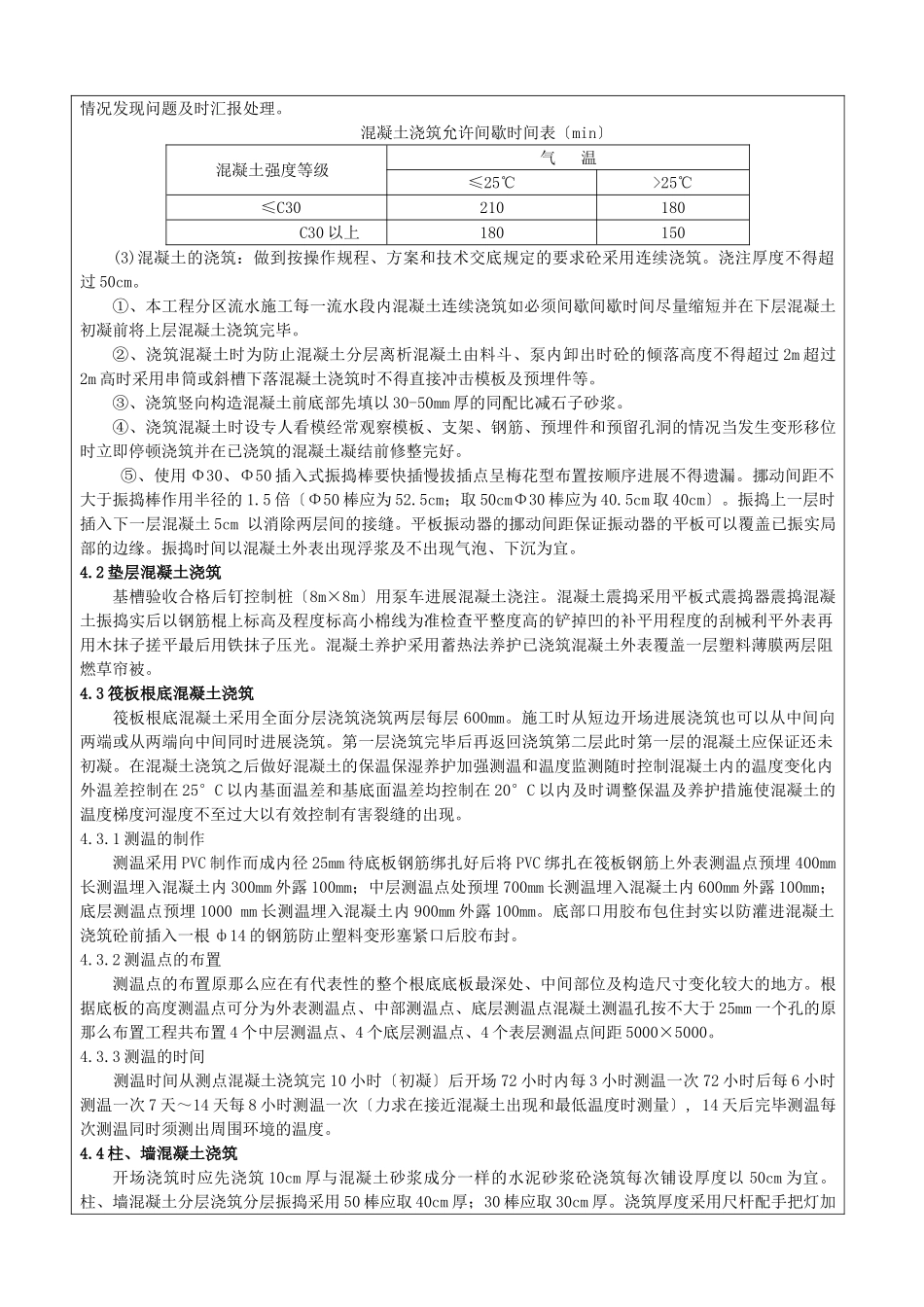 某人民法院经济适用住房混凝土工程技术交底_第3页